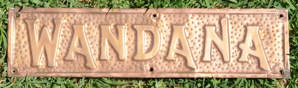 Wandana – House Name Sign – SOLD