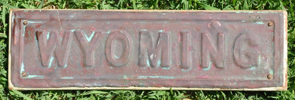 Wyoming – House Name Sign