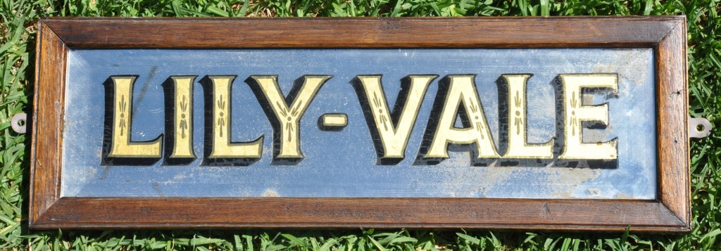 Lilyvale – House Name Sign – SOLD