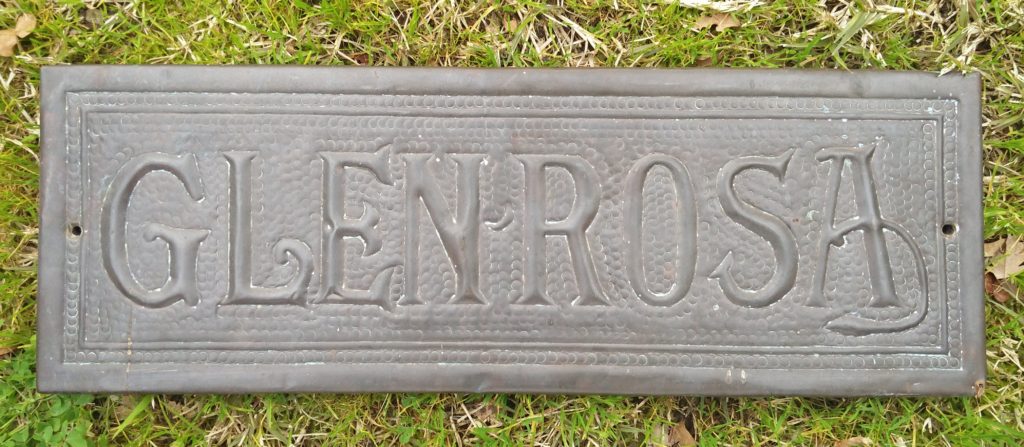 Glen Rosa – House Name Sign